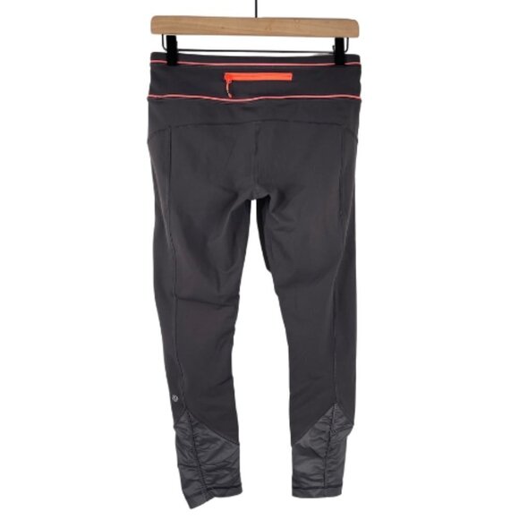 Lululemon Pace Queen Tight 6 Mid Rise 7/8 Length Full On Luxtreme Stretch Gray - Picture 6 of 10